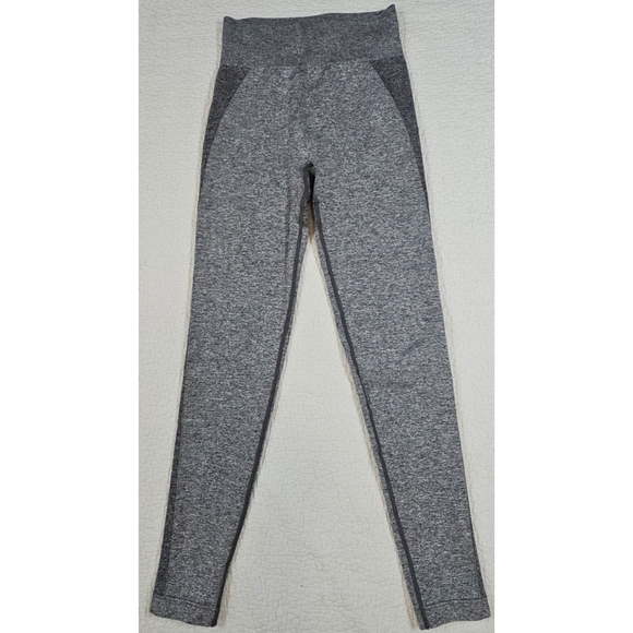 Gymshark Flex Seamless Leggings Grey Contour Athletic High Waist - Picture 2 of 7